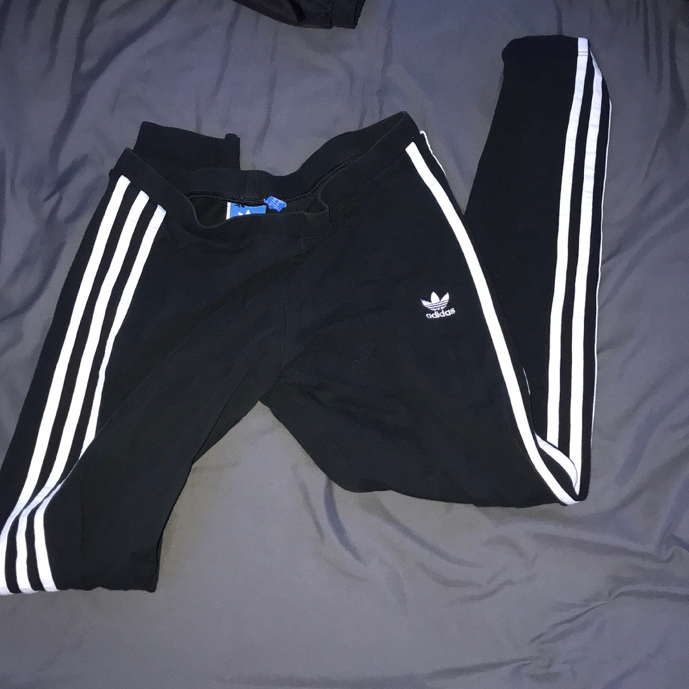 adidas full length stripe leggings